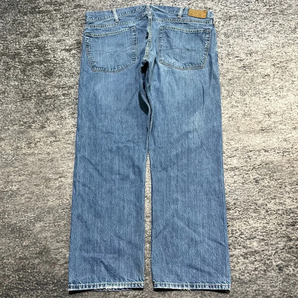 Polo Ralph Lauren Jeans Mens 40x30 Blue Denim‎ Straight